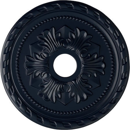 Ekena Millwork Palmetto Ceiling Medallion (Fits Canopies up to 5"), 20 7/8"OD x 3 5/8"ID x 1 5/8"P, Midnight Dream CM20PMMDF